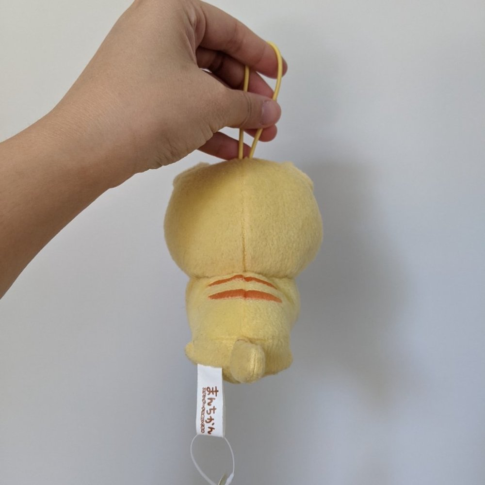 Yellow Kawaii Neko Cat Plush Strap - Picture 4 of 4